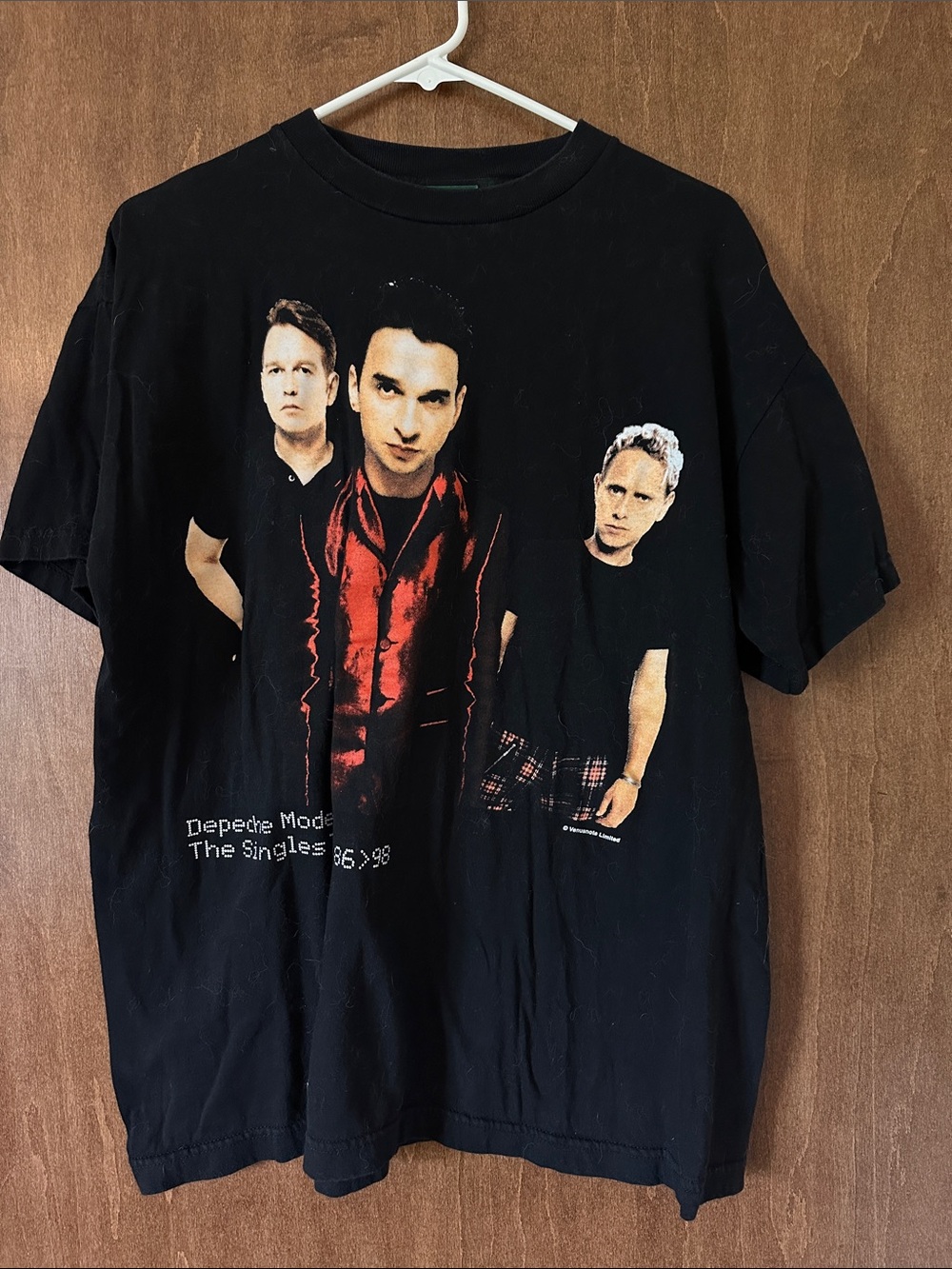 Black Depeche Mode Graphic Tee - The Singles 86>98 Concert T-shirt
